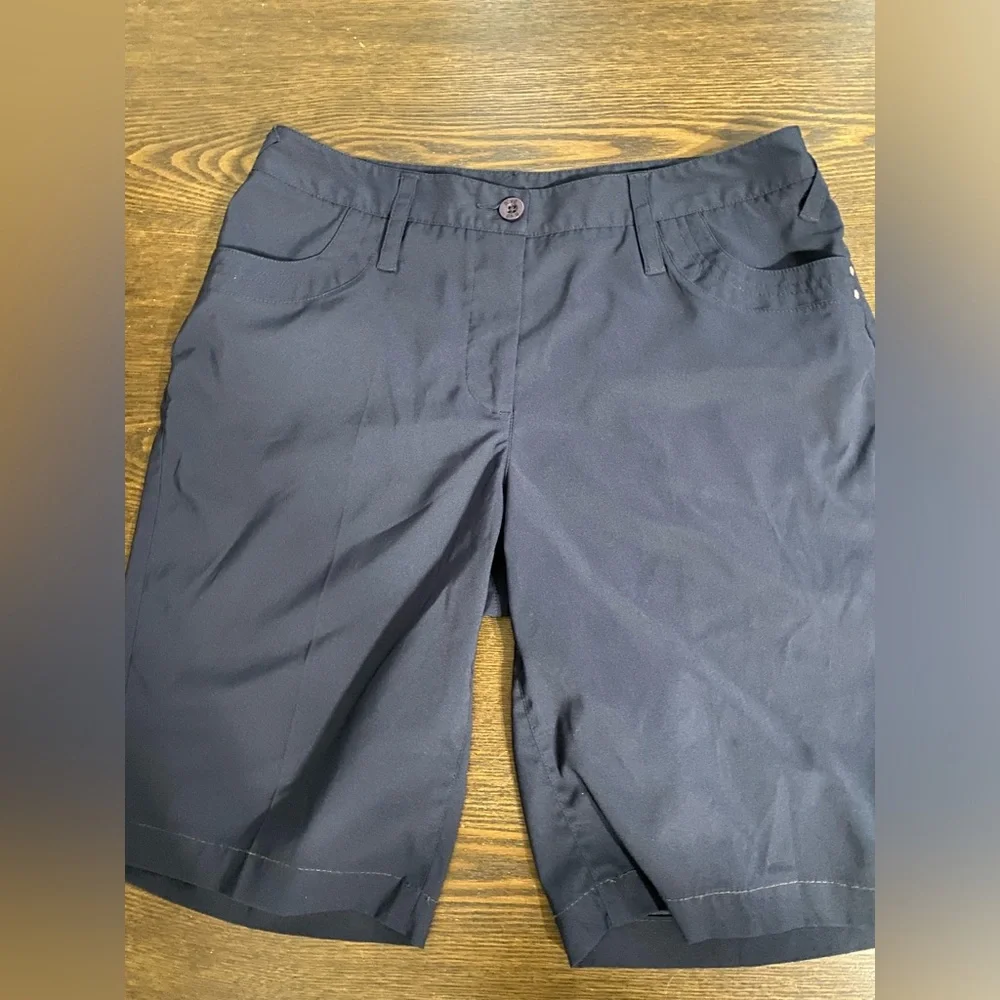 Nivo Navy Stretch Golf Shorts Size 6 - Picture 4 of 8